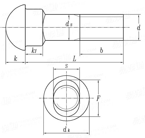 ROUND HEAD OVAL NECK B